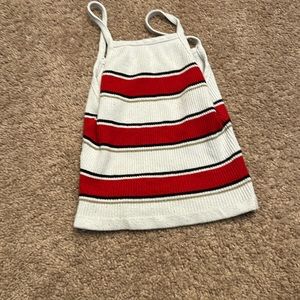 Small Papaya Cropped Tank